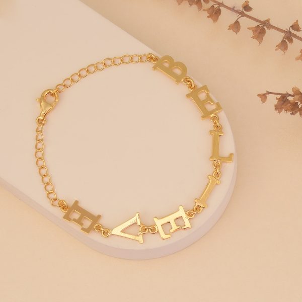 14K Gold Solid Gold Infinity Bracelet Jewelry Gift for Women Girls