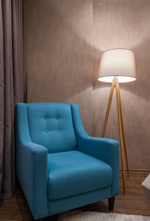 Modern Fabric Lazy Chair, Accent Contemporary Lounge Chair