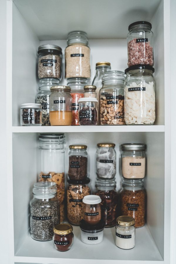 Spice Jars With Label Bamboo Lid, Spice Containers Labels, Spice Bottles Empty Glass Spice Jars