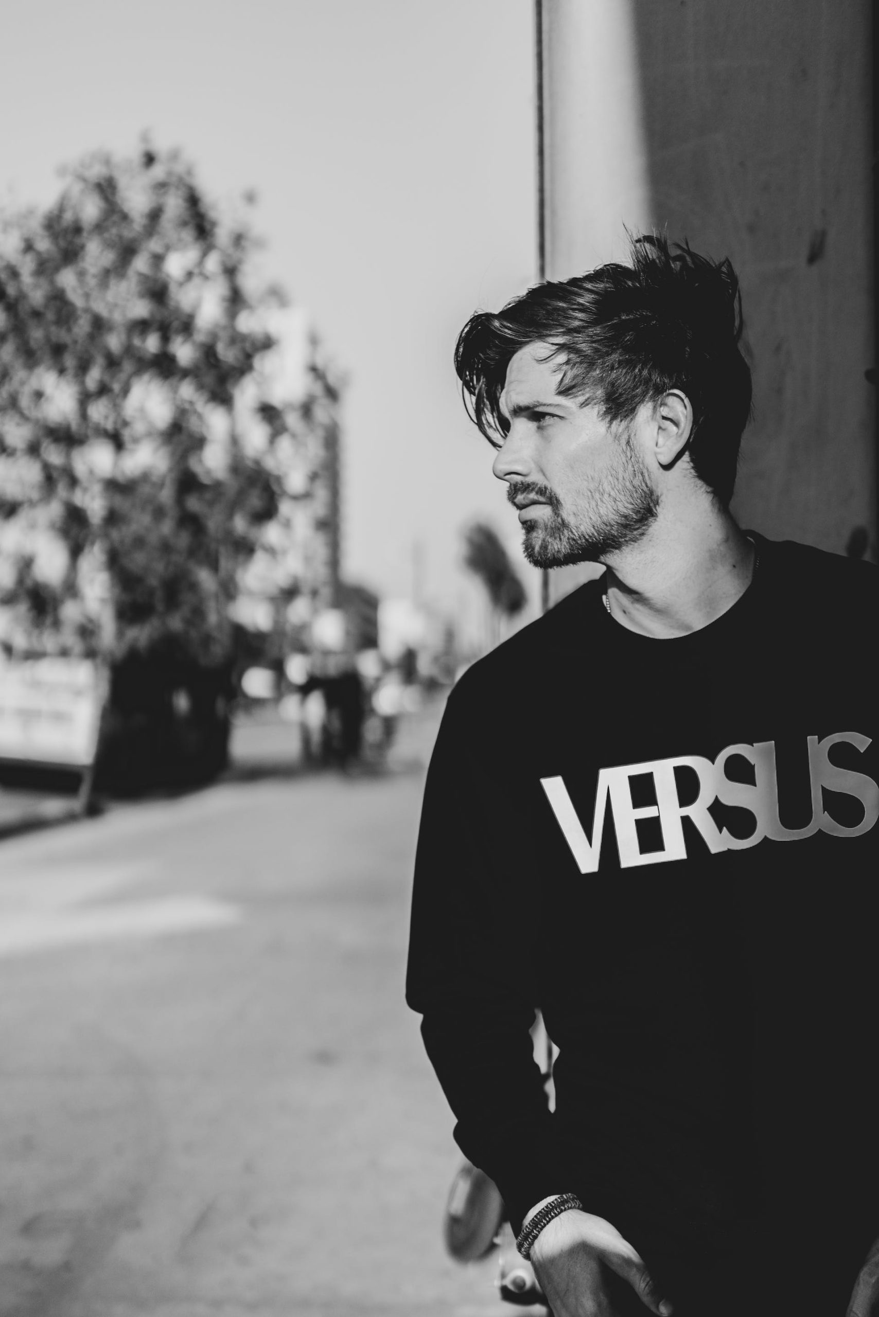 Men's Letter Sweatshirt Long Sleeve Round