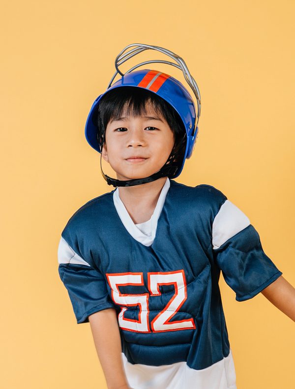 Children's American Football Set (Top, Shorts, Helmet)