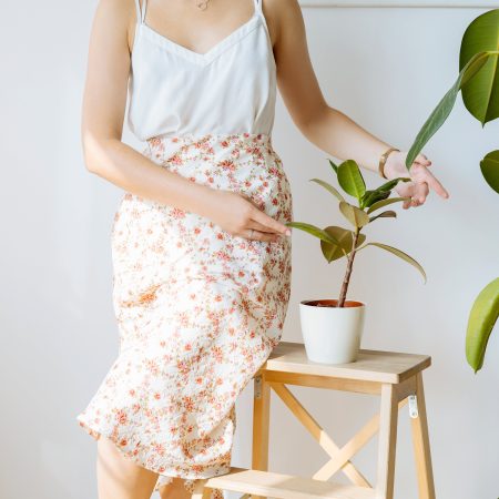 Women's Chiffon Elastic High Waist Skirts
