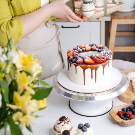 Cupcake Toppers Happy Birthday Metal Gold Topper