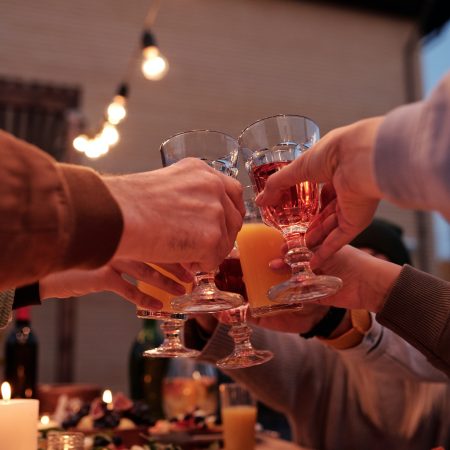 Basics Stemless Wine Glasses, 15 oz, Set of 4, Clear